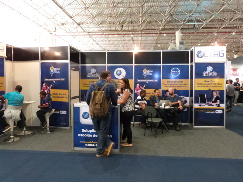 Parque de exposições do Anhembi durante a Expomusic 2016.